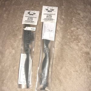 Two APC Advanced propellers precision composites 10 x 5 E thin electric grey New